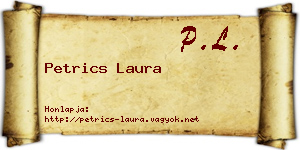 Petrics Laura névjegykártya